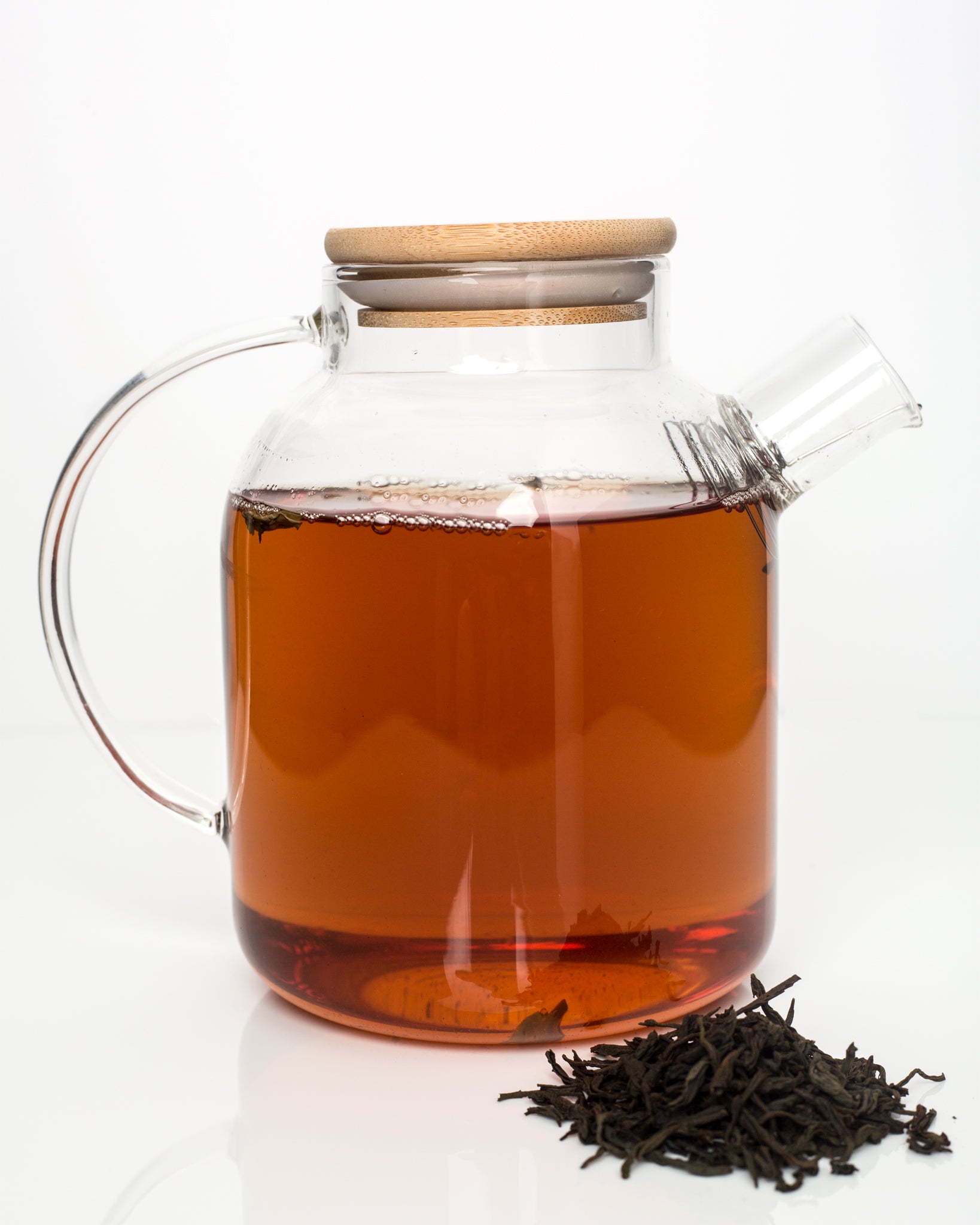 Borosilicate Glass Teapot with Bamboo Lid